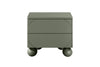 Bogart Noptiera din MDF si lemn, cu 2 sertare, Sonatia 45-2SZ Verde Olive, l45xA45xH47 cm