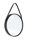 Bizzotto Oglinda decorativa cu rama metalica Rind Oval Negru, l41xH51 cm