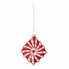 Bloomingville Ornament pentru brad, Candy Rosu, L7,5xH9 cm