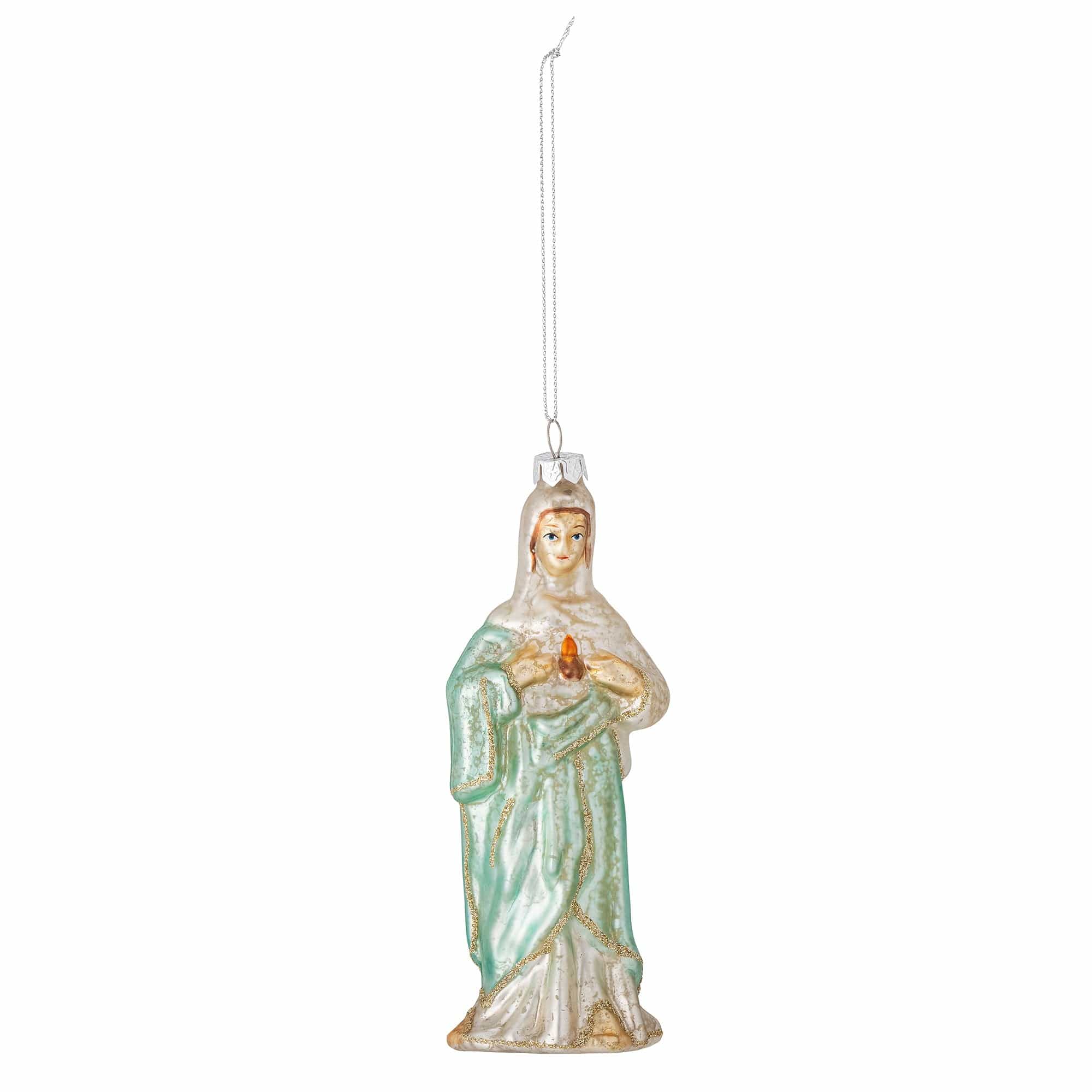 Bloomingville Ornament pentru brad, Madonna Verde, L5,5xH15 cm