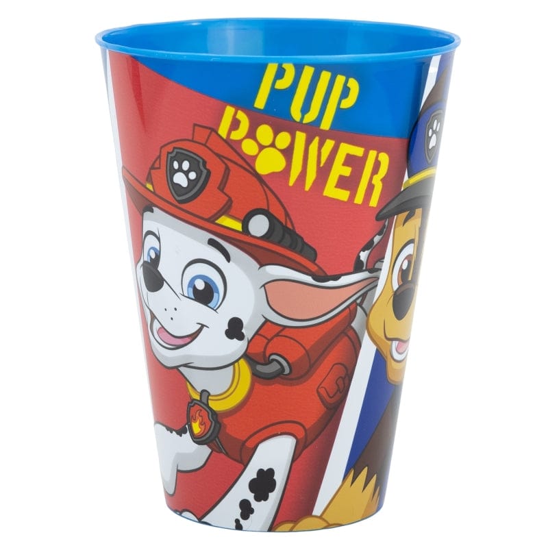 Pahar pentru copii, din plastic, Pup Power Multicolor, 430 ml