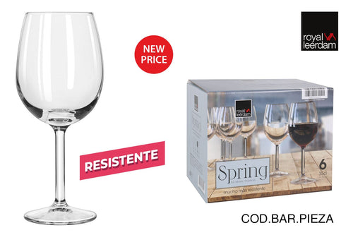 Inde Soler Hispania Pahar pentru vin din sticla, Spring Transparent, 350 ml