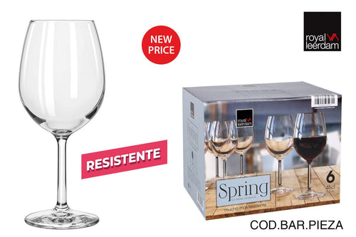 Inde Soler Hispania Pahar pentru vin din sticla, Spring Transparent, 460 ml