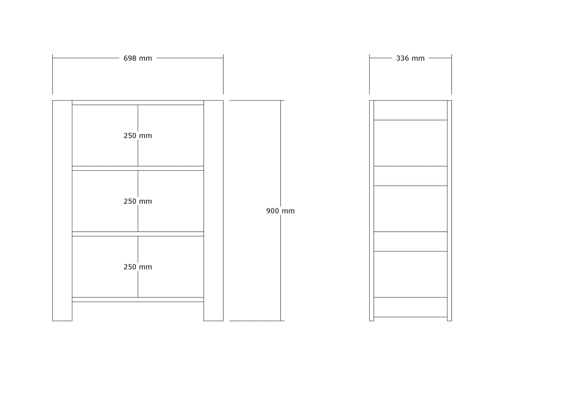 Pantofar din pal, Duplo Alb, l69,8xA33,6xH90 cm (3)