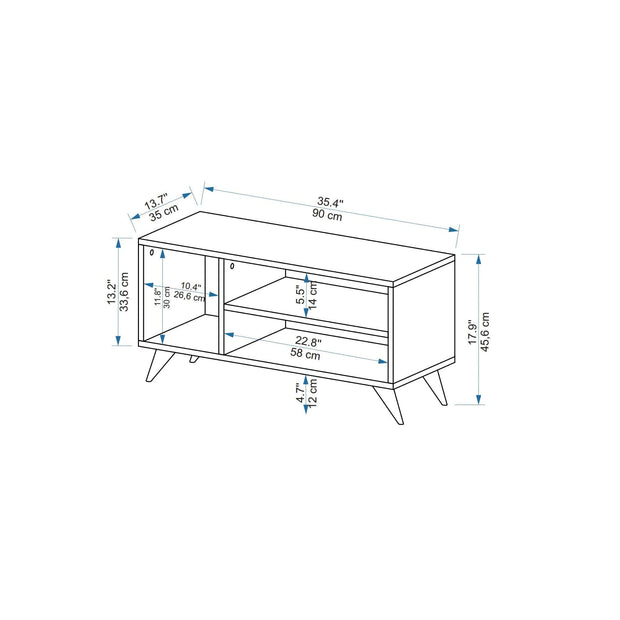 Pantofar din pal, Nurel Pin Atlantic / Antracit, l45,6xA35xH90 cm (4)