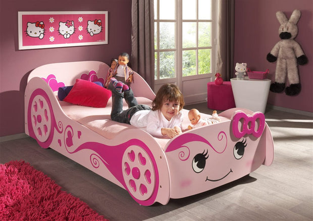 Pat din MDF pentru copii, Sleep Car Negru, 90 x 200 cm (3)