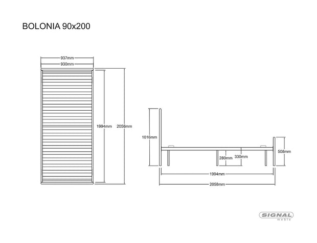 Pat din metal, Bolonia Alb (1)