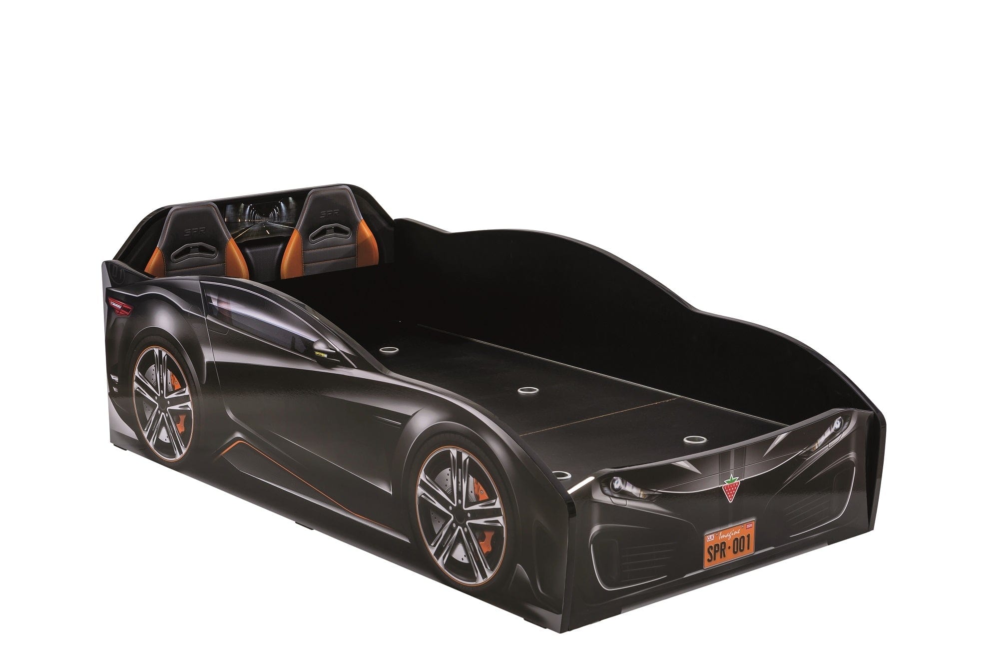 Pat din pal pentru copii Spyder Carbed Negru, 130 x 70 cm (3) & CLKTR-PAT-SPYDER-CARBED-BLACK (3)