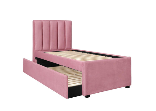 Pat / Divan suprapus tapitat cu stofa, Russo Velvet Roz & HLMP-PAT-RUSSO-VELVET-PINK