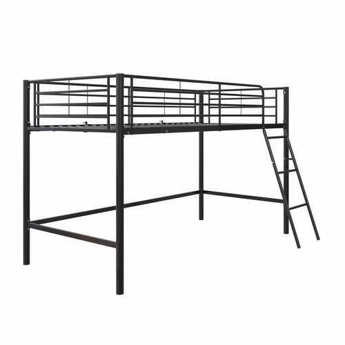 Dorel Home 200 x 90 cm Pat etajat din metal, pentru copii,  Negru Jodie