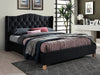 Pat tapitat cu stofa, Asante Velvet Negru, 200 x 160 cm & SMP-PAT-ASPEN-VELVET-BLACK