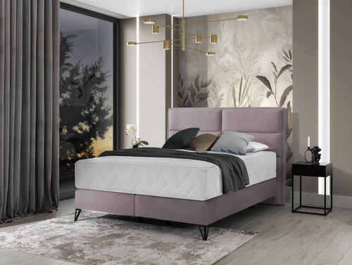 Pat tapitat cu stofa, Safro Boxspring Velvet & ELTMPL-BED-SAFIRO-BOXSPRING-LOCO