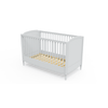 Theo Bebe 70 x 140 cm Patut din lemn si MDF, pentru bebe, Lafayette Gri