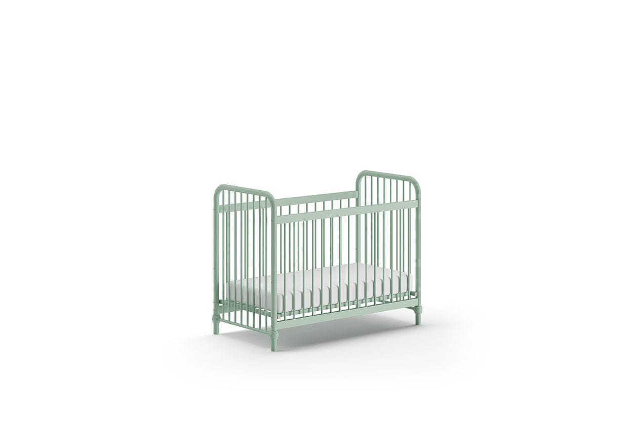 Patut din metal, pentru bebe, Bronxx Verde Olive, 120 x 60 cm (3)