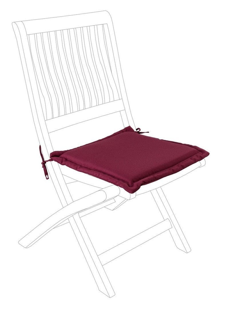 Bizzotto Perna de sezut decorativa cu husa detasabila, Poly180 Square Burgundy, L42xl42 cm