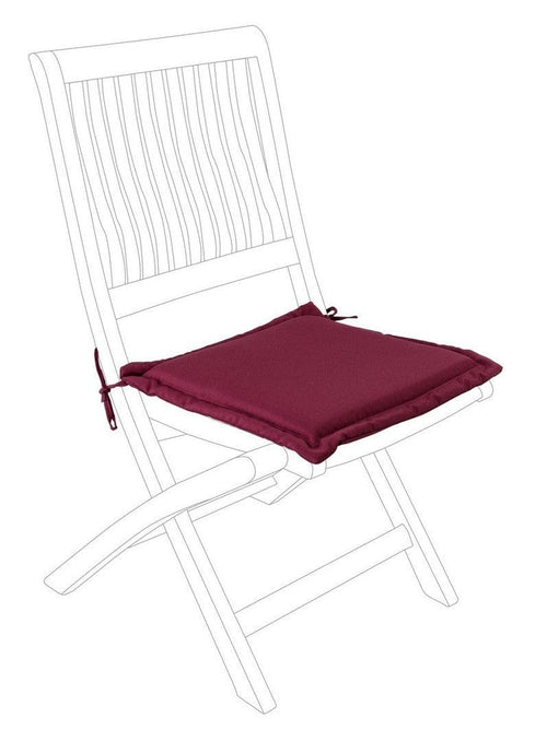 Perna de sezut decorativa cu husa detasabila, Poly180 Square Burgundy, L42xl42 cm