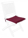 Bizzotto Perna de sezut decorativa cu husa detasabila, Poly180 Square Burgundy, L42xl42 cm