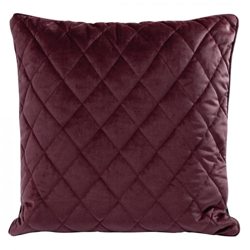 Perna decorativa cu husa detasabila, Velvet Square 2 Burgundy, 50 x 50 cm