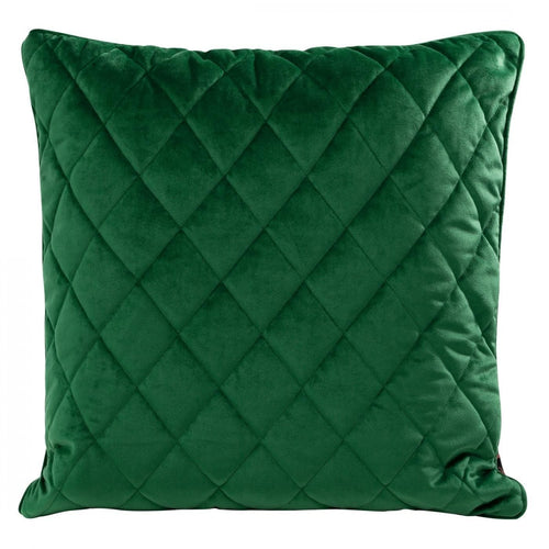 Perna decorativa cu husa detasabila, Velvet Square 2 Verde Inchis, 50 x 50 cm