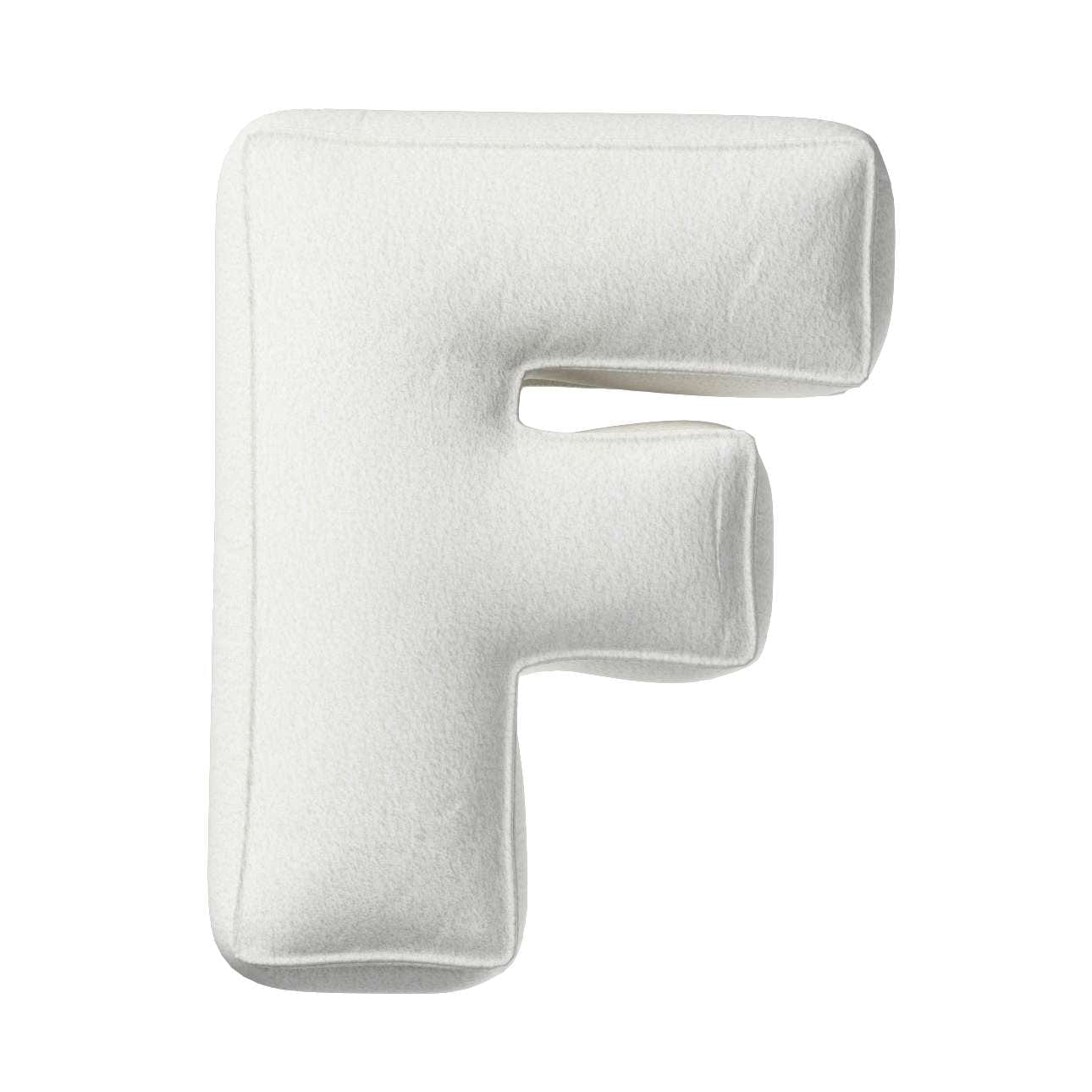 Perna decorativa Letter F Boucle, 35 x 40 cm & YLLTP-LETTER-F-BOUCLE-1926-702