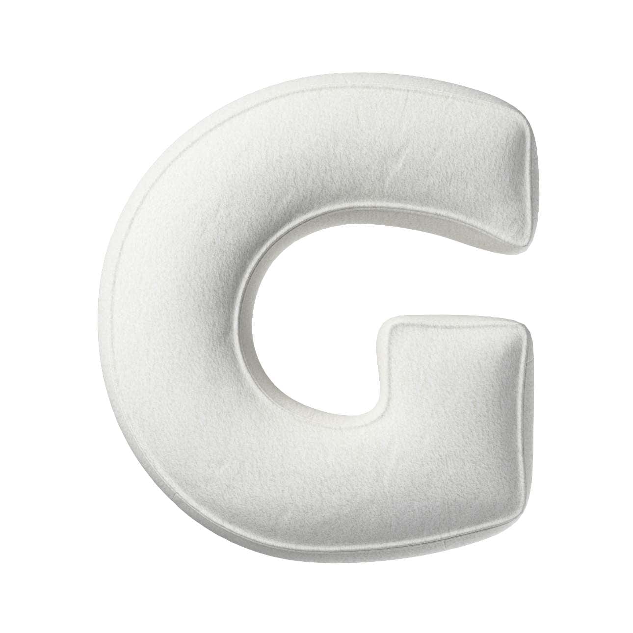 Perna decorativa Letter G Boucle, 35 x 40 cm & YLLTP-LETTER-G-BOUCLE-1927-702