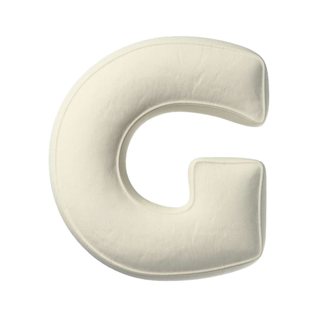 Perna decorativa Letter G Velvet, 35 x 40 cm & YLLTP-LETTER-G-VELVET-1927-704