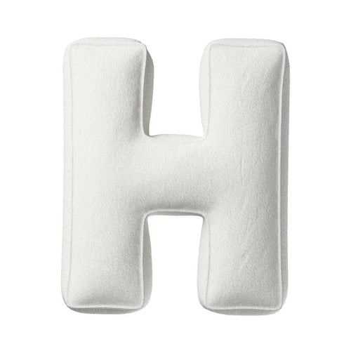 Perna decorativa Letter H Boucle, 35 x 40 cm & YLLTP-LETTER-H-BOUCLE-1928-702