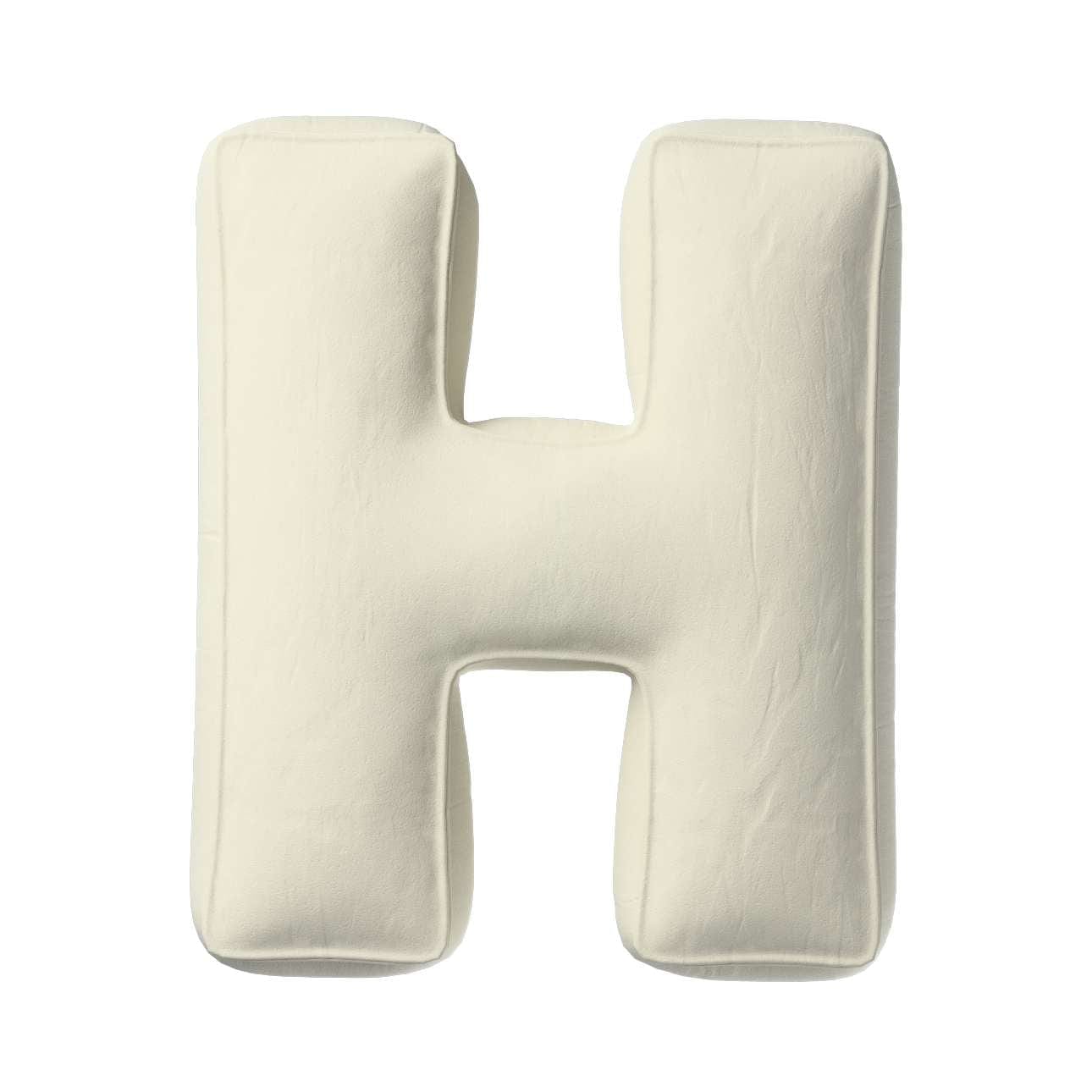 Perna decorativa Letter H Velvet, 35 x 40 cm & YLLTP-LETTER-H-VELVET-1928-704