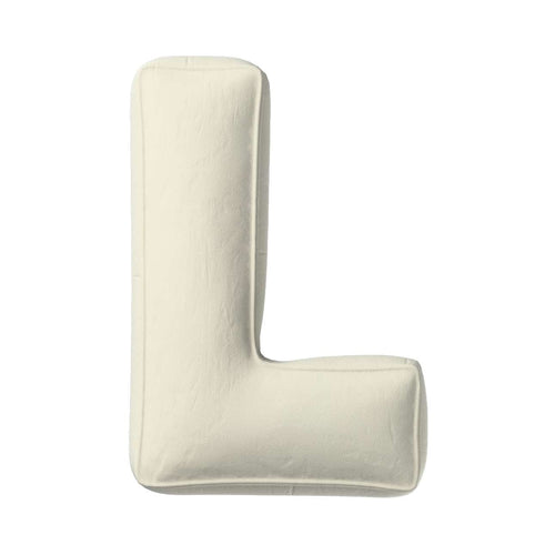 Perna decorativa Letter L Velvet, 35 x 40 cm & YLLTP-LETTER-L-VELVET-1932-704