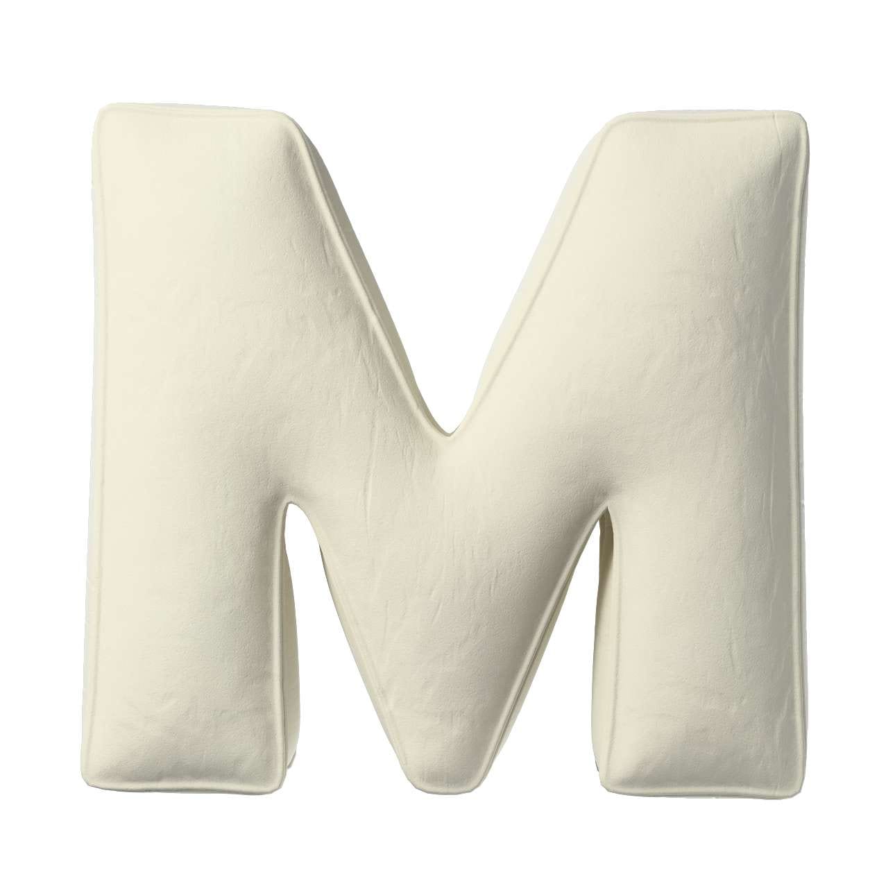 Perna decorativa Letter M Velvet, 35 x 40 cm & YLLTP-LETTER-M-VELVET-1934-704