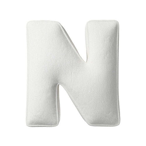 Perna decorativa Letter N Boucle, 30 x 40 cm & YLLTP-LETTER-N-BOUCLE-1935-702