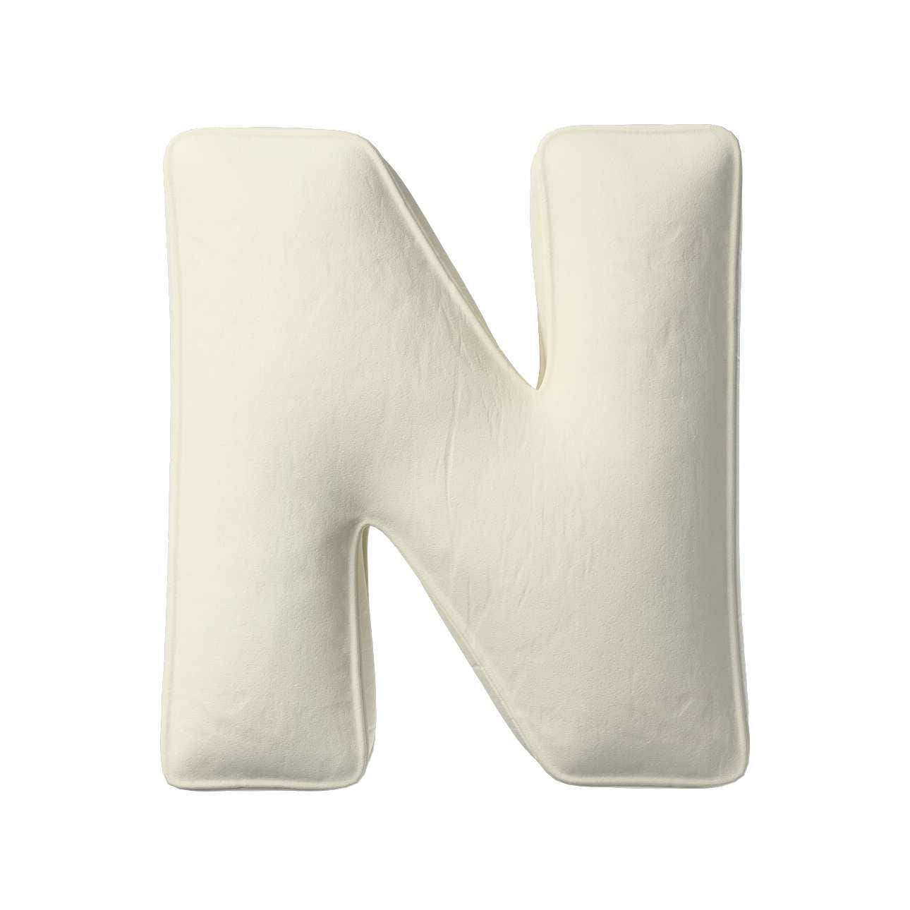 Perna decorativa Letter N Velvet, 30 x 40 cm & YLLTP-LETTER-N-VELVET-1935-704