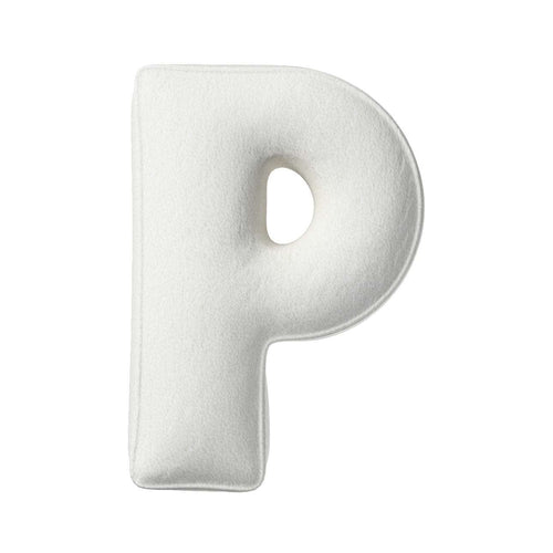 Perna decorativa Letter P Boucle, 35 x 40 cm & YLLTP-LETTER-P-BOUCLE-1937-702