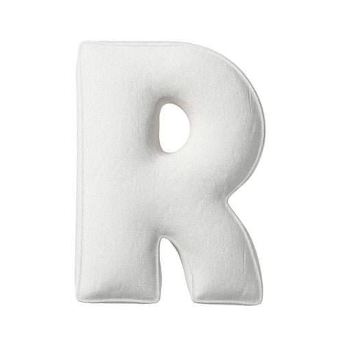 Perna decorativa Letter R Boucle, 35 x 40 cm & YLLTP-LETTER-R-BOUCLE-1938-702