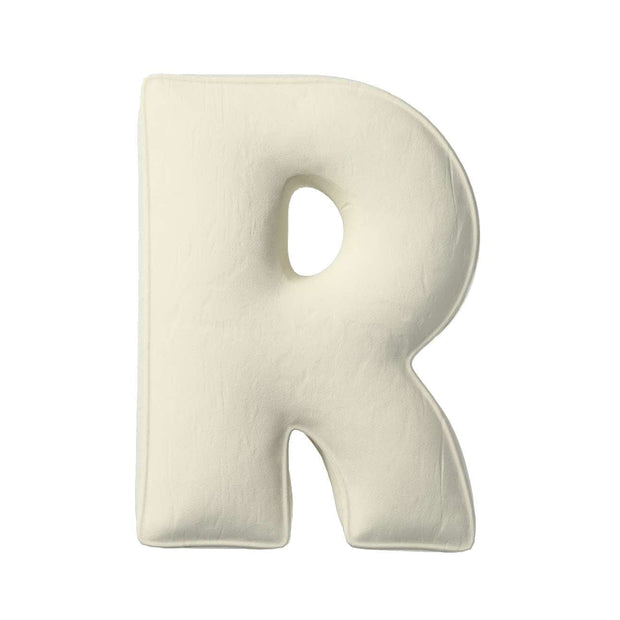 Perna decorativa Letter R Velvet, 35 x 40 cm & YLLTP-LETTER-R-VELVET-1938-704