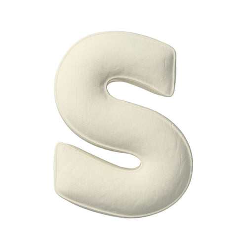 Perna decorativa Letter S Velvet, 35 x 40 cm & YLLTP-LETTER-S-VELVET-1939-704