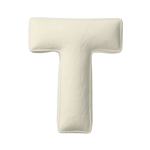 Perna decorativa Letter T Velvet, 35 x 40 cm & YLLTP-LETTER-T-VELVET-1940-704