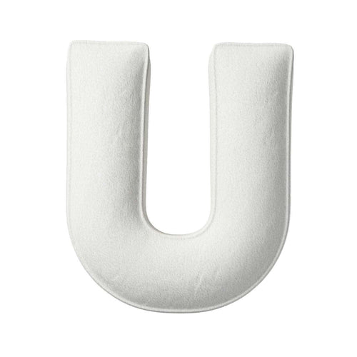 Perna decorativa Letter U Boucle, 35 x 40 cm & YLLTP-LETTER-U-BOUCLE-1941-702