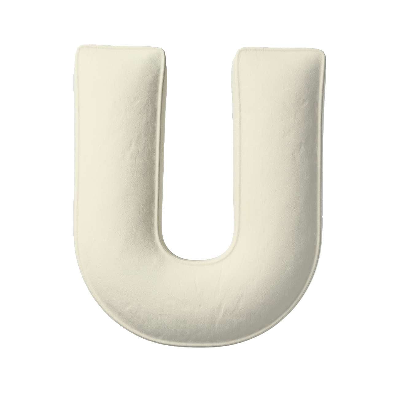 Perna decorativa Letter U Velvet, 35 x 40 cm & YLLTP-LETTER-U-VELVET-1941-704