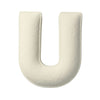 Perna decorativa Letter U Velvet, 35 x 40 cm & YLLTP-LETTER-U-VELVET-1941-704