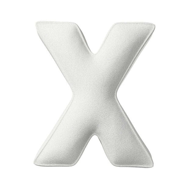 Perna decorativa Letter X Boucle, 35 x 40 cm & YLLTP-LETTER-X-BOUCLE-1944-702