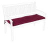 Bizzotto Perna decorativa pentru banca cu husa detasabila, Poly180 S2 Burgundy, L115xl47 cm