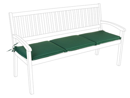 Bizzotto Perna decorativa pentru banca cu husa detasabila, Poly180 S3 Verde Inchis, L153xl48 cm