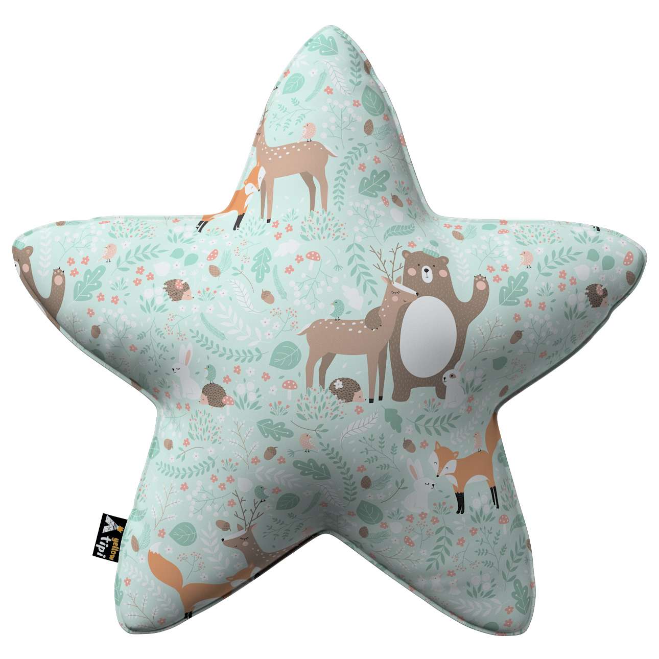 Perna decorativa pentru copii, Lucky Star Forest, 52 x 52 cm