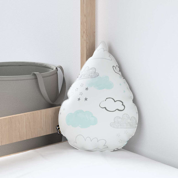 Perna decorativa pentru copii, Sweet Drop Minky Clouds, 55 x 35 cm (2)