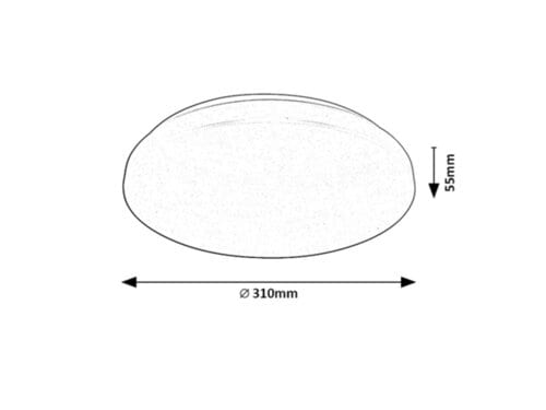 RabaLux Plafoniera Cerrigen 71035 Alb