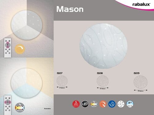 Plafoniera Mason 1507 Alb (9)