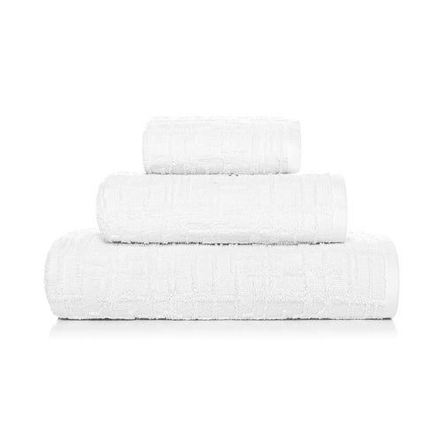 Prosop baie din bumbac, Gaufre Alb & SRMPT-GAUFRE-1420-WHITE & SRMPT-GAUFRE-1420-WHITE