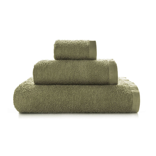 Prosop baie din bumbac, Ribbon Verde Olive & SRMPT-RIBBON-141-MYFLY & SRMPT-RIBBON-141-MYFLY