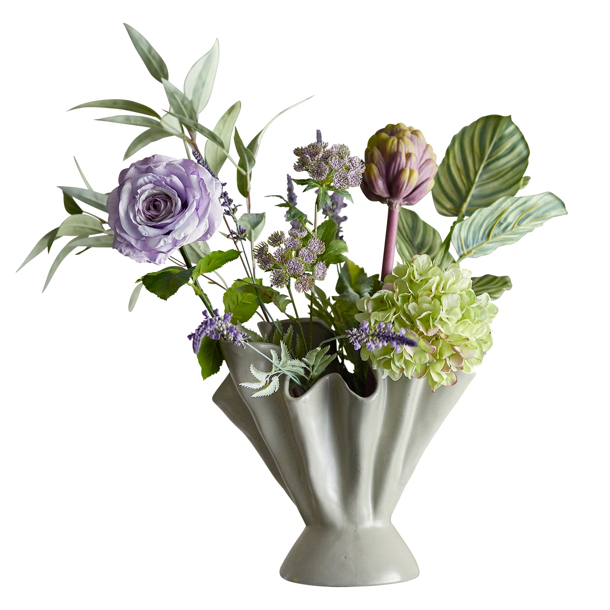 Buchet flori artificiale, Whisper Violet, H80 cm (1)